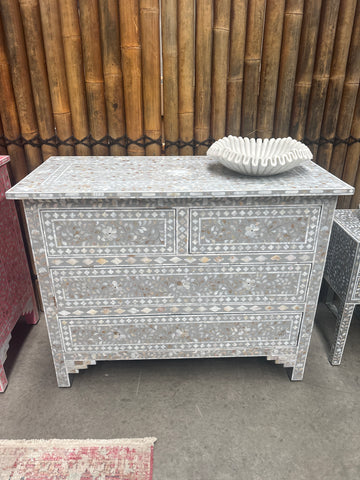 Mia Mother of Pearl Chest - Floral Dove