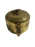 “The Lotus Keeper” – Small Brass Trinket Box