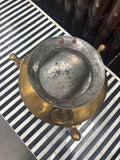 Vintage Brass Parrot Pot