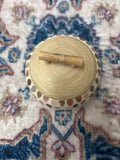 Wooden Handmade Pearl Trinket Pot - 12cm