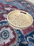 Mother of pearl tray set of 3 - Petal