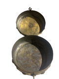 “The Maharani’s Treasure” – Antique Brass Chapati Box
