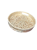Mother of pearl tray set of 3 - Petal