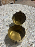 “The Lotus Keeper” – Small Brass Trinket Box