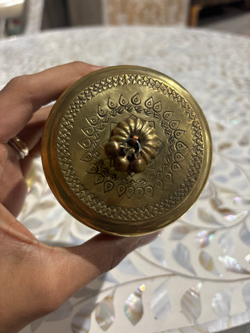 “The Ghungroo Box” – Mini Brass Jewellery Keeper