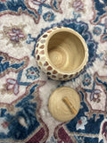 Wooden Handmade Pearl Trinket Pot - 12cm