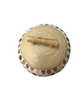 Wooden Handmade Pearl Trinket Pot - 12cm
